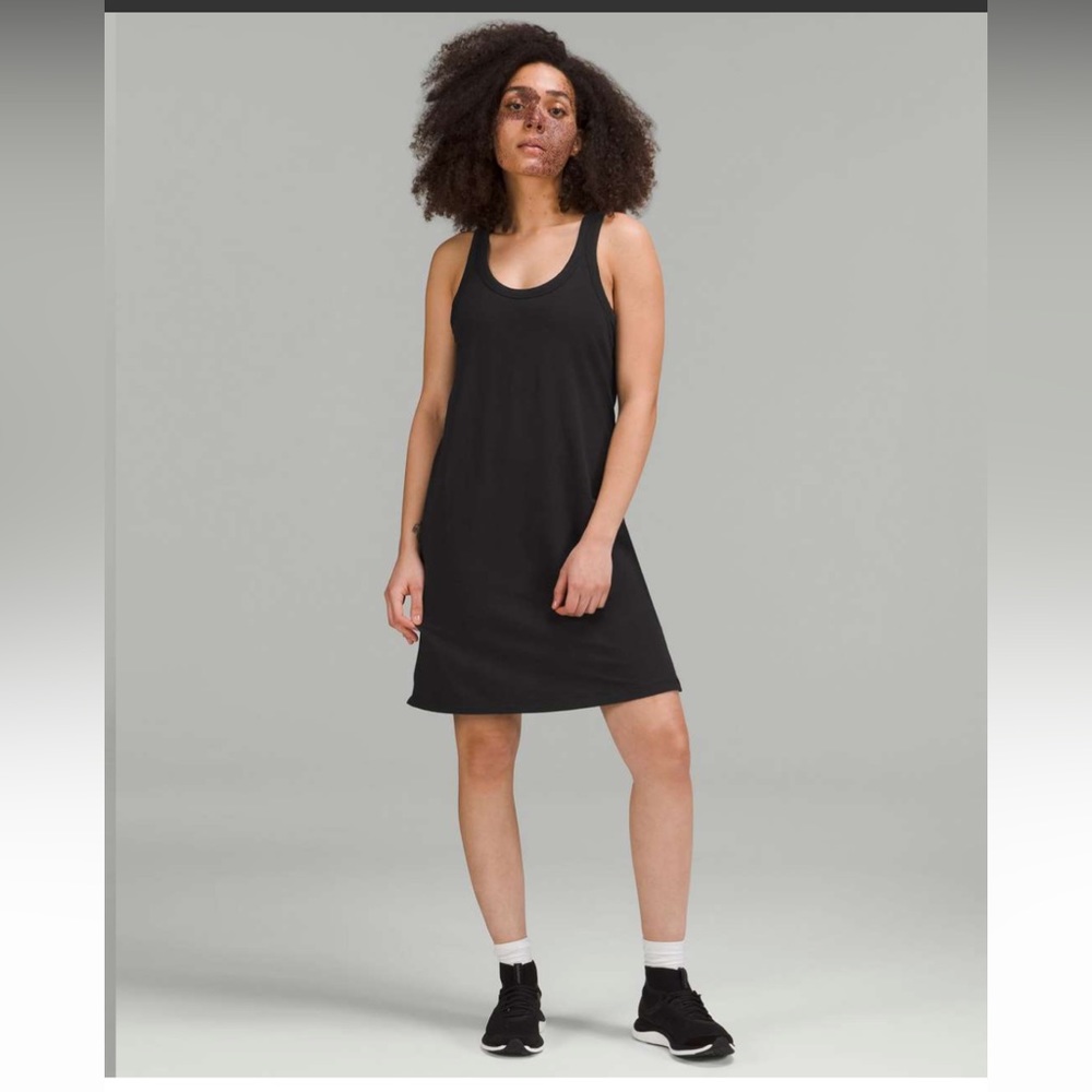 Classic-Fit Cotton-Blend Scoop Dress